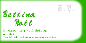 bettina noll business card